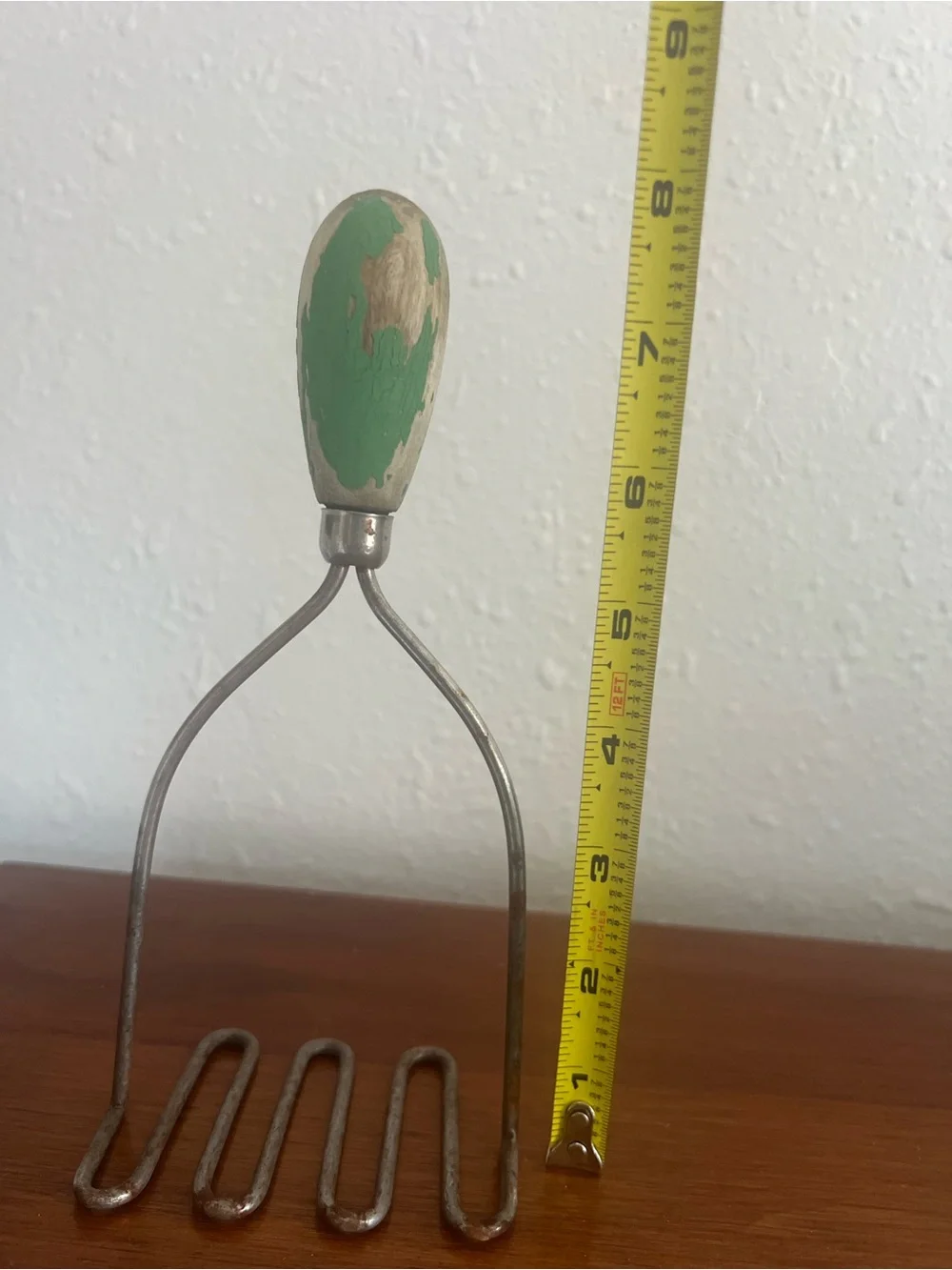 Vintage Green Hand Mixer and Potato Masher Set